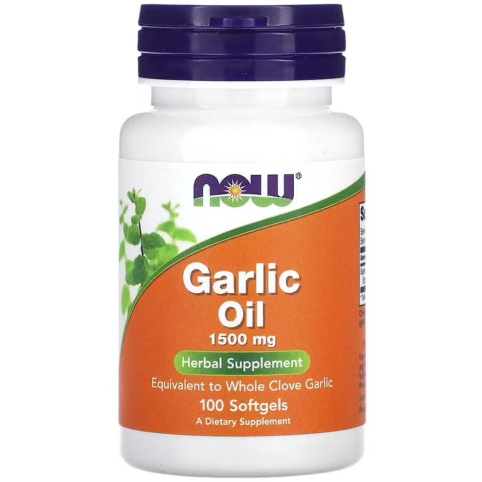 NOW Garlic Oil 1500mg 100 softgels
