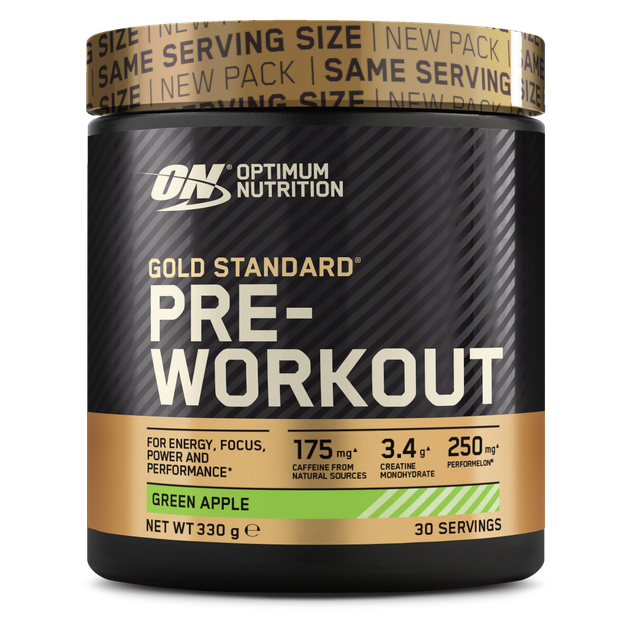 ON Gold Standard Pre Workout 30serv Roheline õun