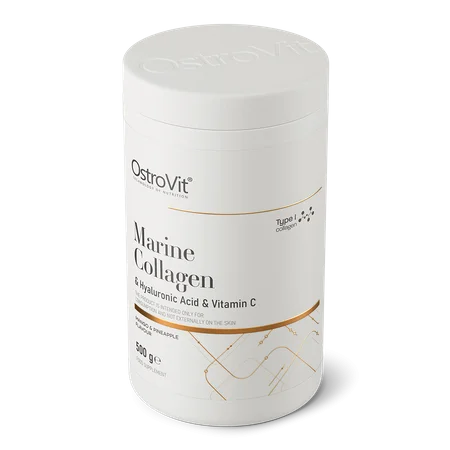Marine Collagen + Hyaluronic Acid + Vitamin C 500 g mango with pineapple Mango-ananass — Apple — Powder view 2