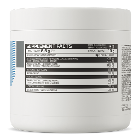 OstroVit Pump Pre-Workout formula 300g Apelsin — Orange — Powder view 3