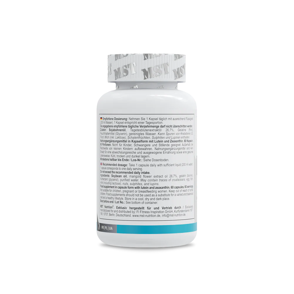 MST Lutein 40mg + zeaxanthin 60 softgels — Softgels view 3