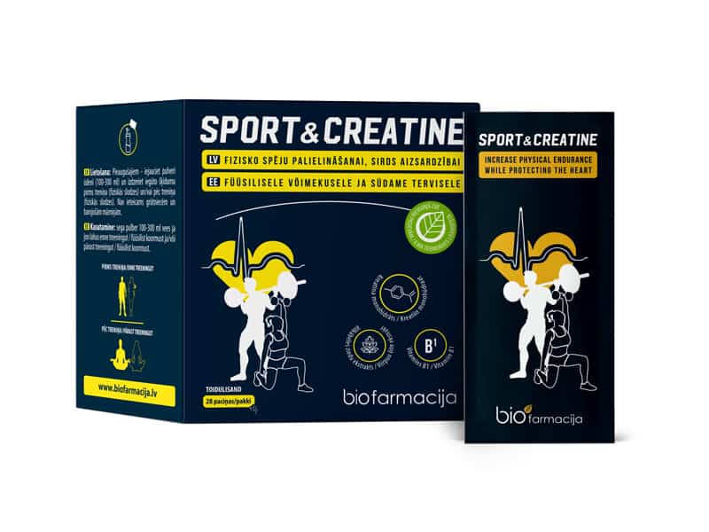 Sport&Creatine puhas kreatiin, 28 pakki