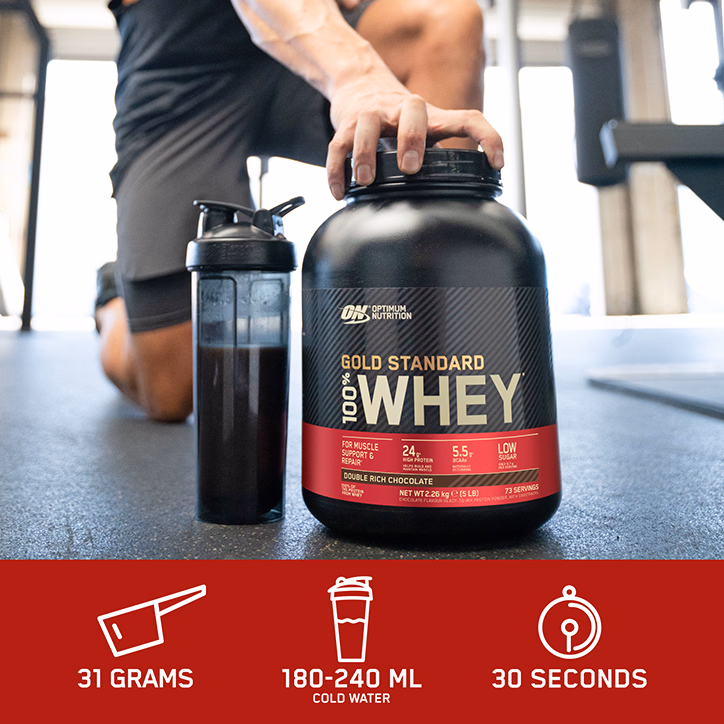 Optimum-nutrition Gold Standard 100% Whey 2.27kg Küpsised ja kreem — Cookies — Powder view 2
