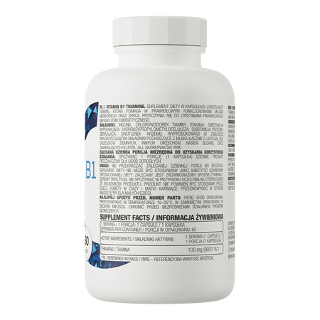 OstroVit Vitamin B1 Thiamine 60caps — Capsules view 3