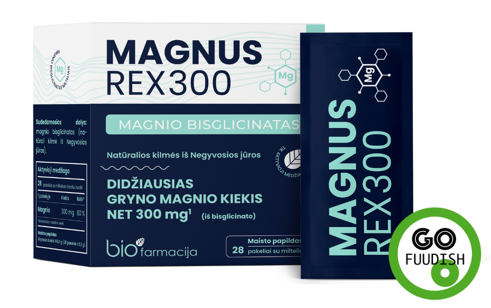 Magnus Rex300 puhas magneesiumglütsinaat, 28 pakki