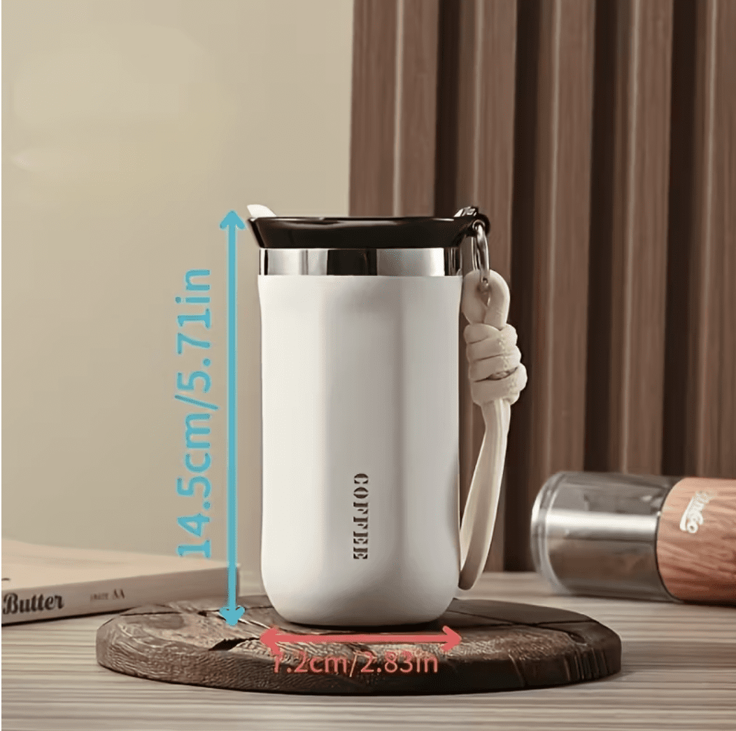 Roostevabast terasest termostass kohvi jaoks rihmaga 350ml sinine — Coffee — Accessory view 3