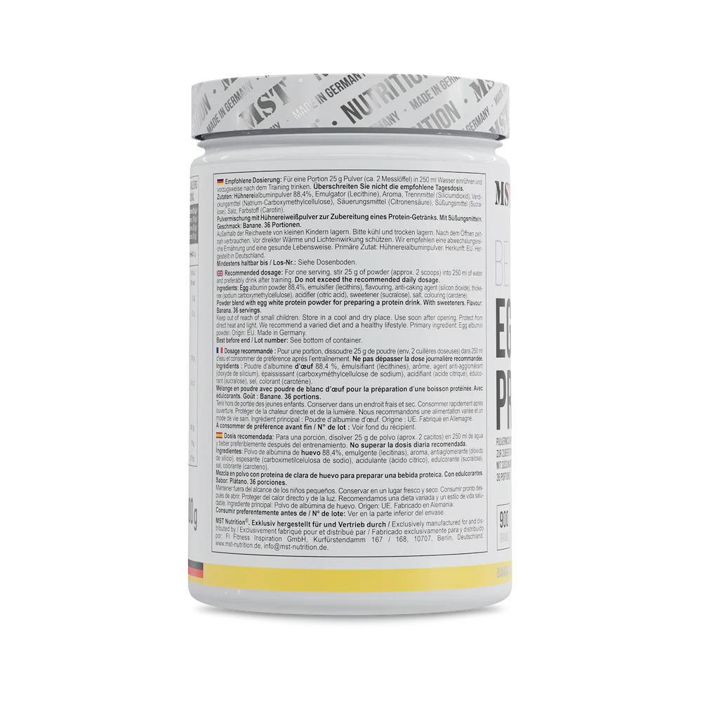 MST Protein EGG White 900g Banaan — Banana — Powder view 3