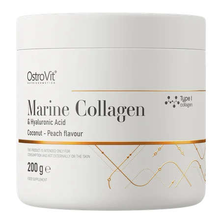 Marine Collagen + Hyaluronic Acid 200 g coconut and peach Kookos-virsik