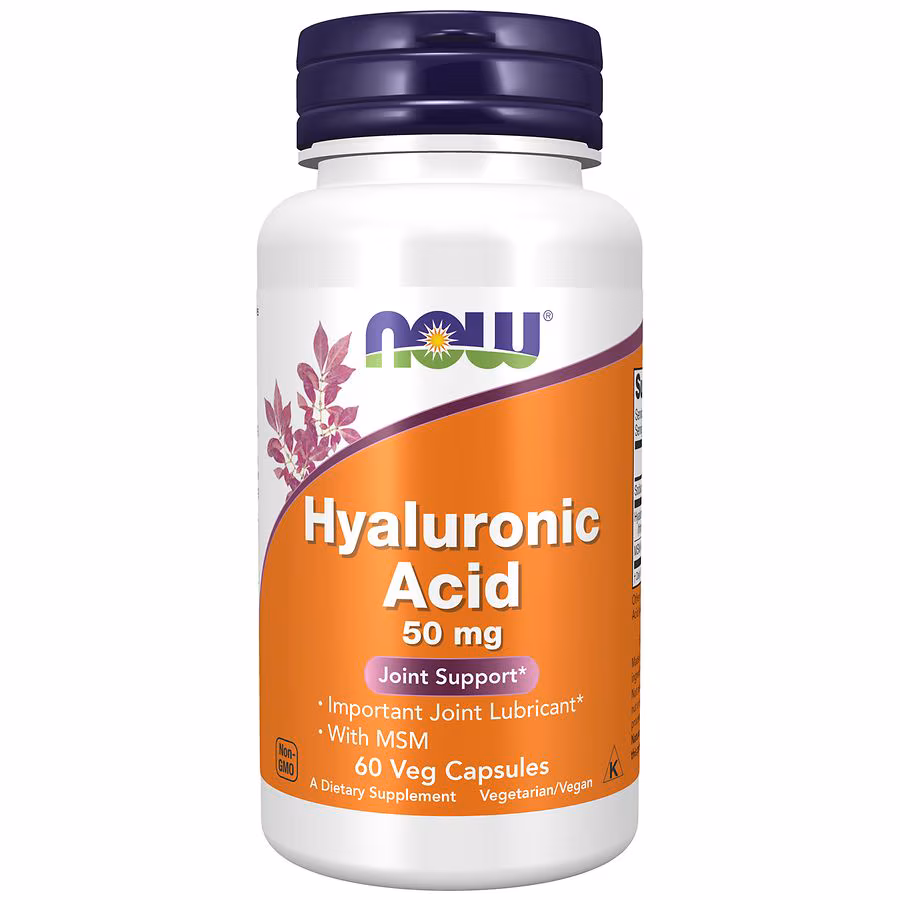 NOW Hyaluronic Acid 50mg + MSM 60caps
