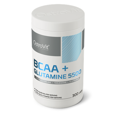 OstroVit BCAA + Glutamine 5500mg 300caps — Capsules view 2
