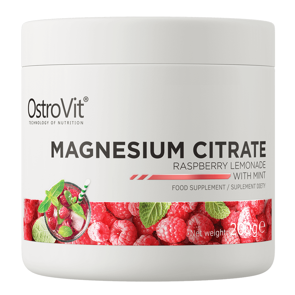 OstroVit Magnesium Citrate 200g Vaarika limonaad mündiga