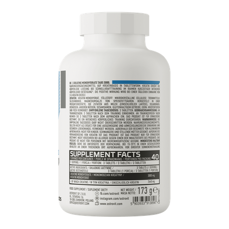 OstroVit Creatine monohydrate 3000 120tabs — Tabs view 3