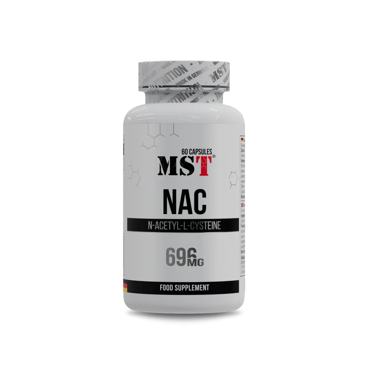 MST NAC  N-Acetyl-L-Cysteine 696mg 60caps
