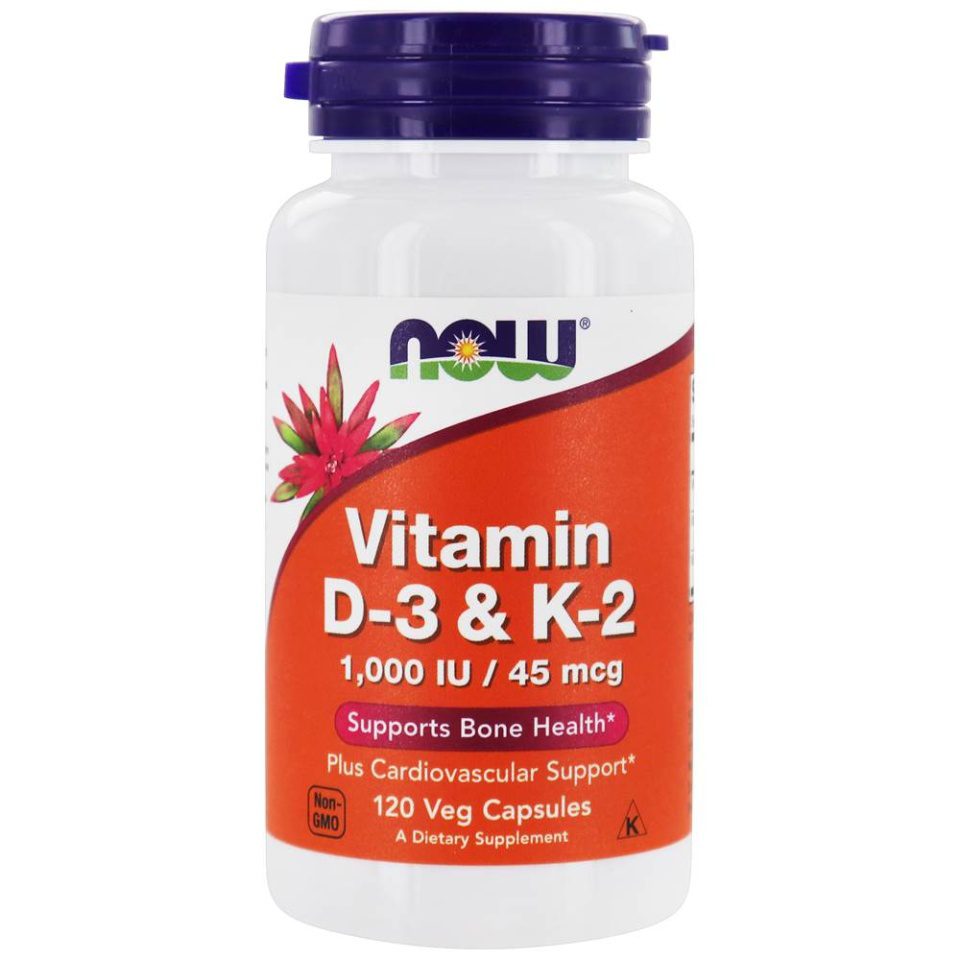 NOW Vitamin D-3 & K-2 120caps