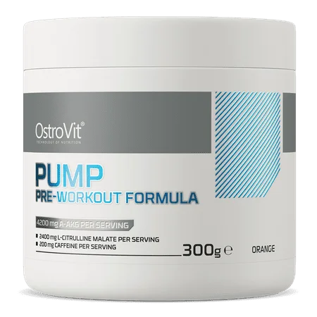 OstroVit Pump Pre-Workout formula 300g Apelsin