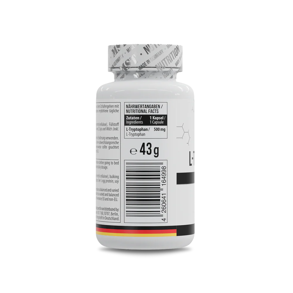 MST L-Tryptophan 500mg 60caps — Capsules view 2