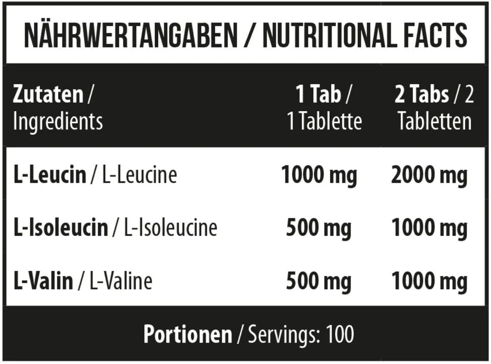 MST BCAA Huge 200tabs — Tabs view 3