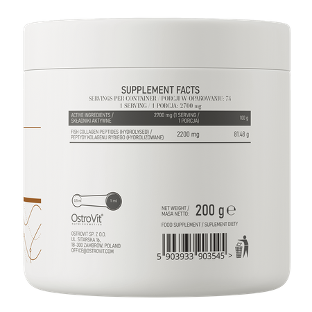 OstroVit Marine Collagen 200g Must sõstar — Currant — Powder view 3