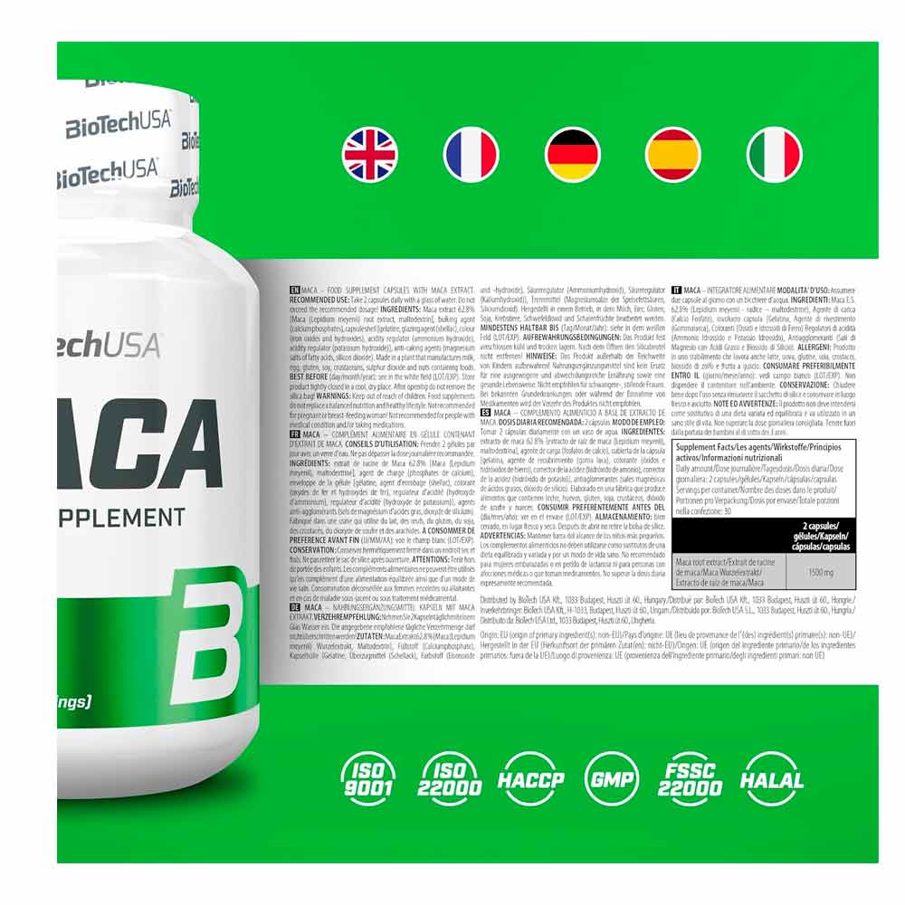 BIOTECHUSA Maca 60 caps — Capsules view 2