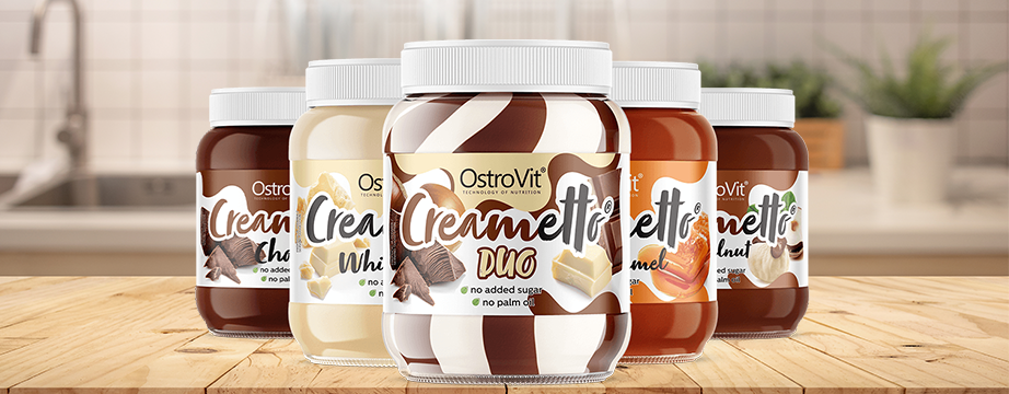 OstroVit Creametto 350g Valge šokolaad — Chocolate — Spread view 2
