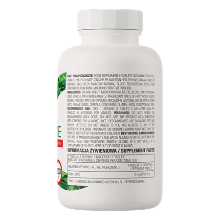 OstroVit Zinc Picolinate 200tabs — Tabs view 3