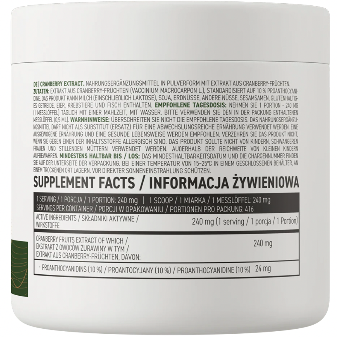 OstroVit Cranberry Extract VEGE 100g — Berry — Powder view 3