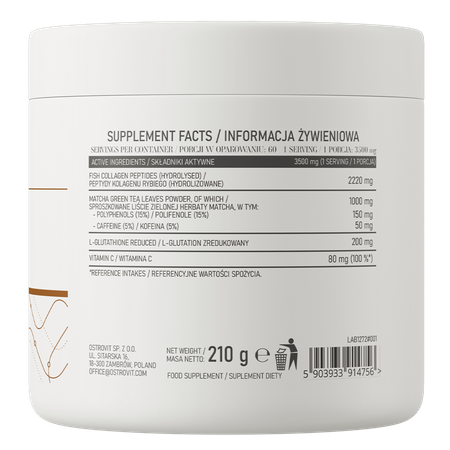 OstroVit Collagen + Matcha 210g — Powder view 3