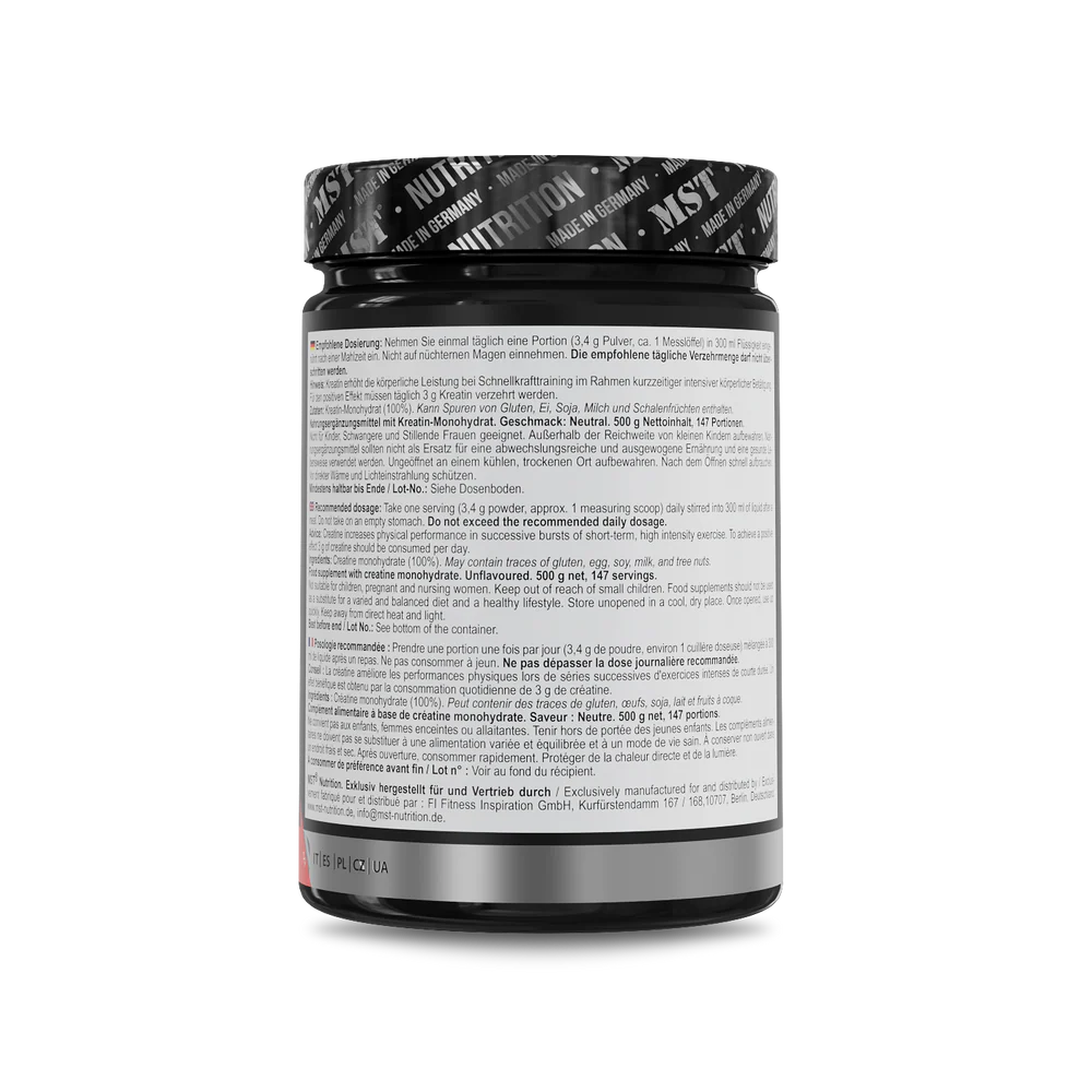 MST Creatine Micronized 500g Maitsestamata — Powder view 3