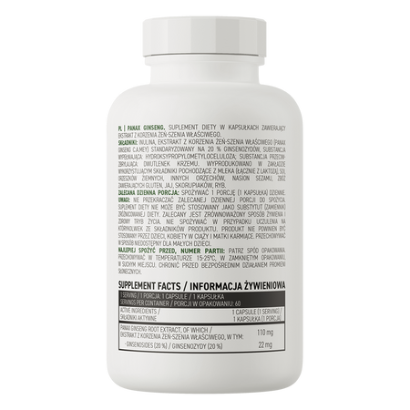 OstroVit Panax Ginseng VEGE 60caps — Capsules view 3