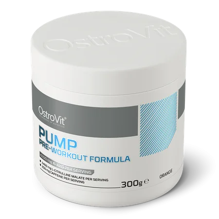 OstroVit Pump Pre-Workout formula 300g Apelsin — Orange — Powder view 2