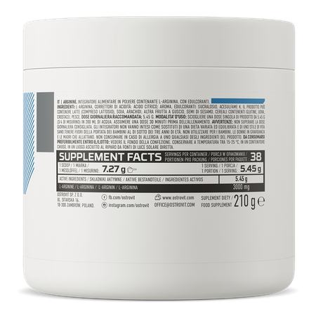 OstroVit Arginine 210g Apelsin — Orange — Powder view 3
