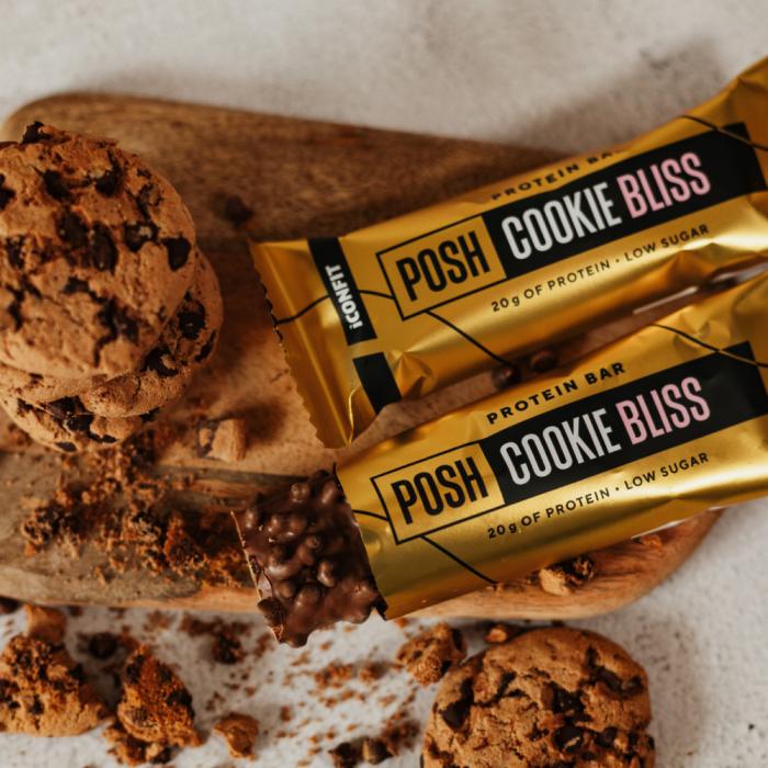 ICONFIT Posh Bar Cookie Bliss 55g — Kupsised Ja Kreem — Bar view 2