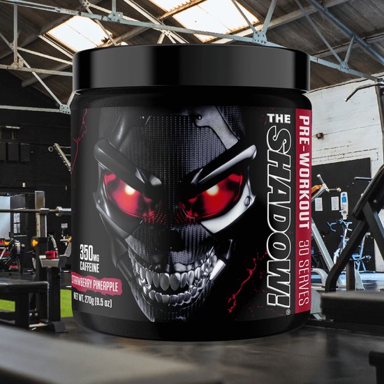 JNX Sports The Shadow Pre-Workout 30serv Maasika-ananass — Strawberry Pineapple — Powder view 2