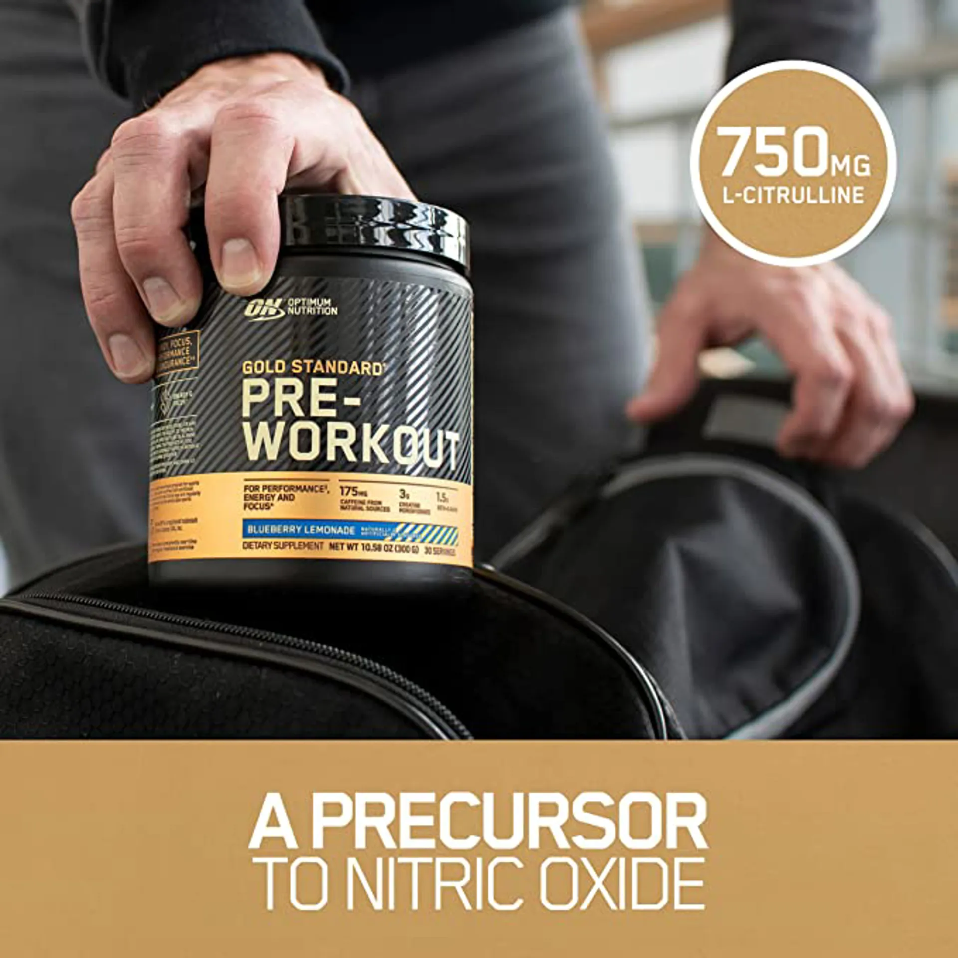 Optimum-nutrition Pre-Workout 330g Sinine vaarikas — Raspberry — Powder view 2