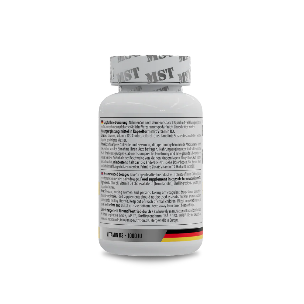MST D3 1000 IU 100 softgels — Softgels view 3