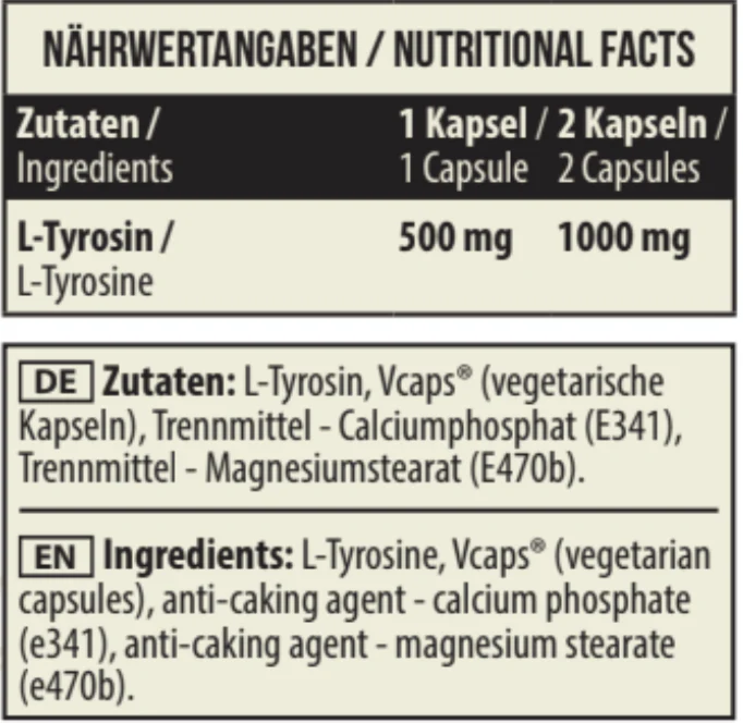 L-Tyrosine 1000 90 Vcaps — Capsules view 5