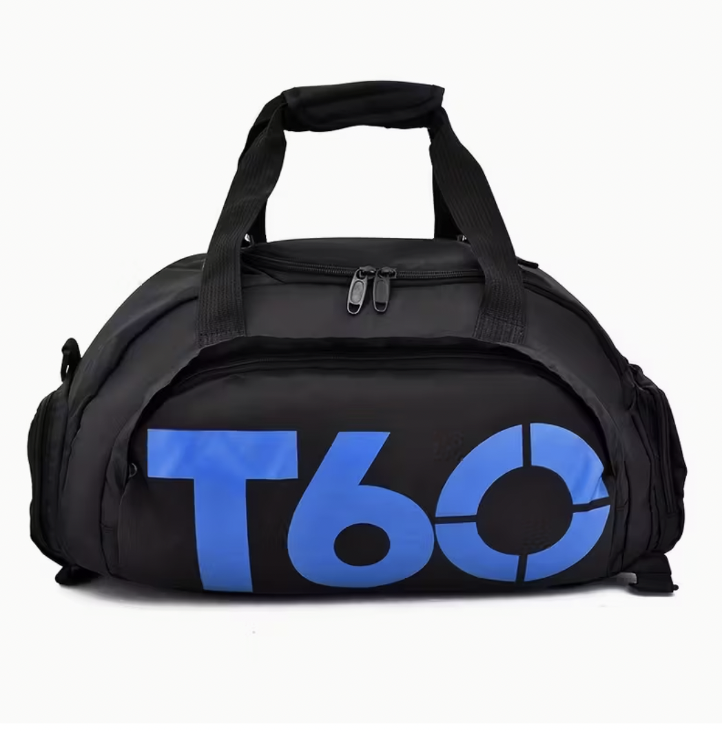 Sports bag T60 black and blue (must ja sinine) TM