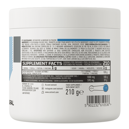 OstroVit Glucosamine 210g — Unflavored — Powder view 3