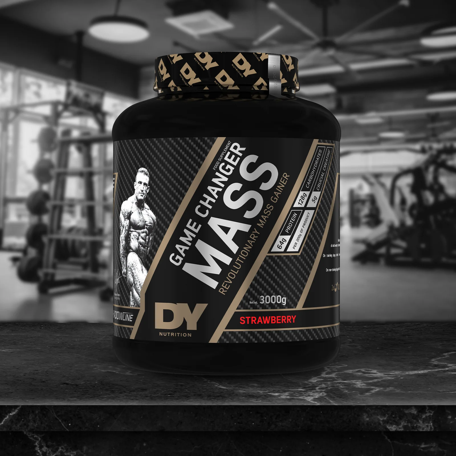 DY Mass Gainer Game Changer Mass 3kg Maasikas — Strawberry — Powder view 2