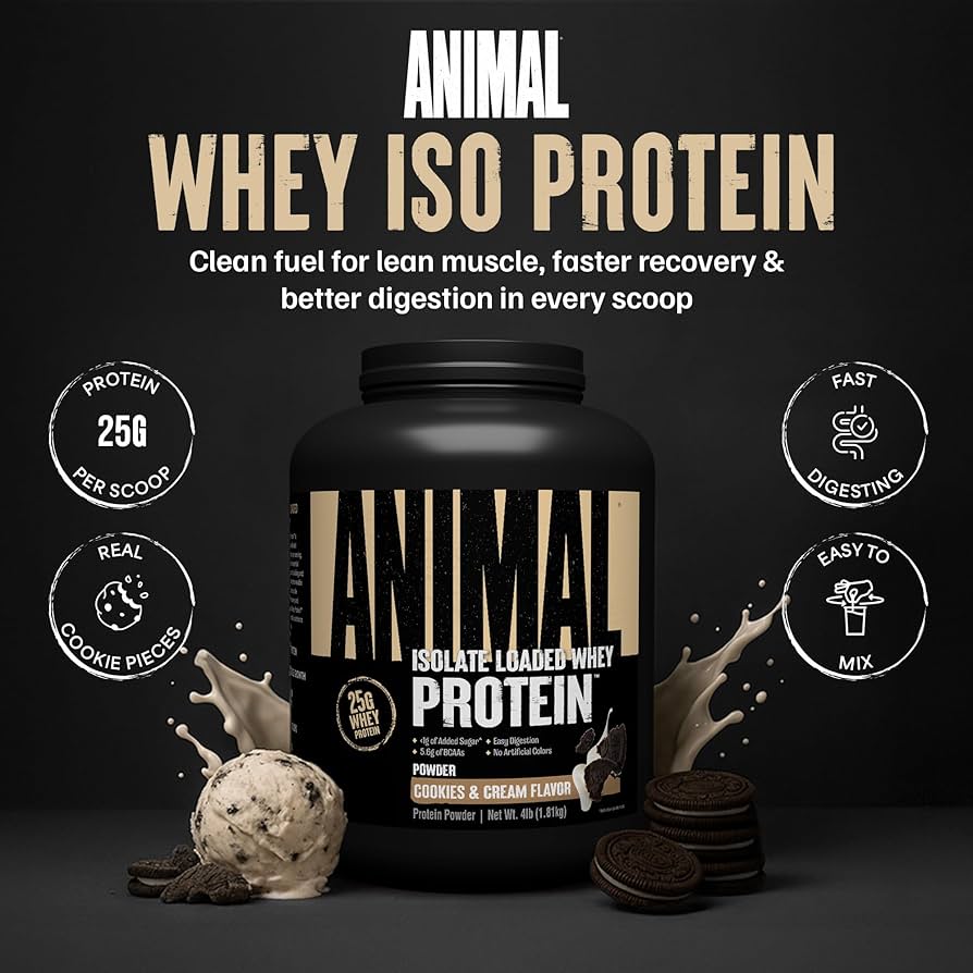 Universal Animal Whey Isolate Loaded 2.3kg Šokolaad — Chocolate — Powder view 2