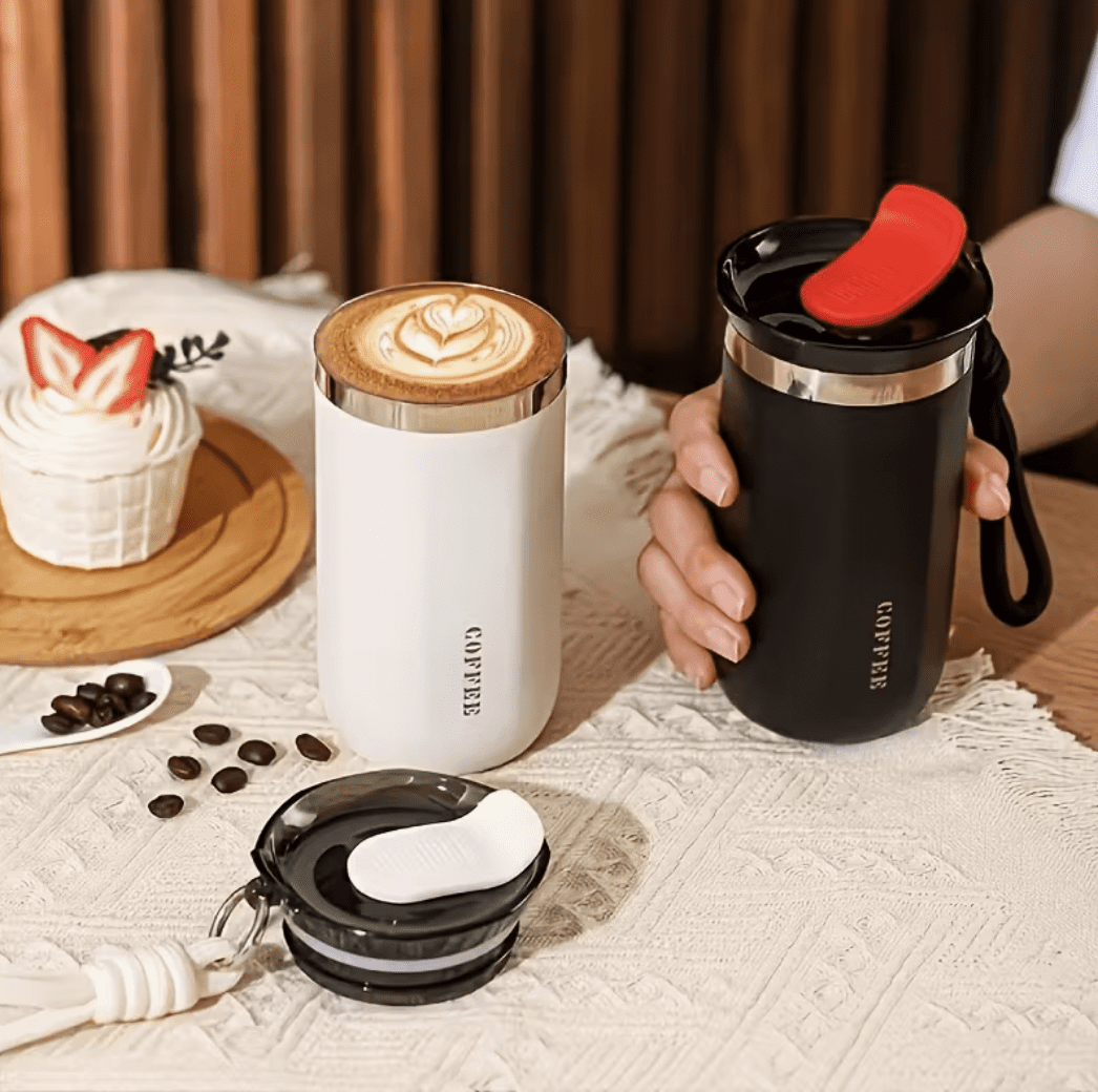 Roostevabast terasest termostass kohvi jaoks rihmaga 350ml sinine — Coffee — Accessory view 4