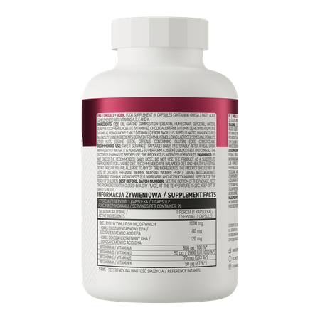 OstroVit Omega 3 + ADEK 90caps — Tabs view 3