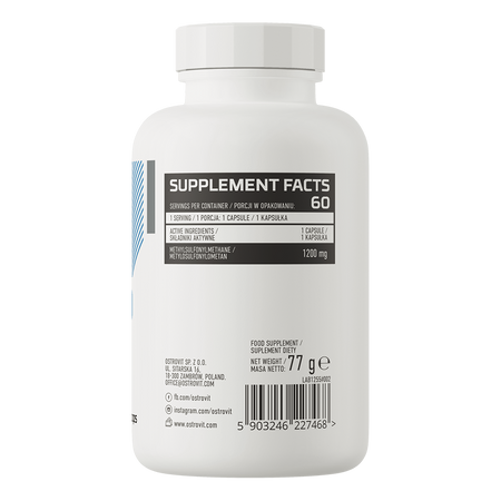 OstroVit MSM 1200mg 60caps — Capsules view 3