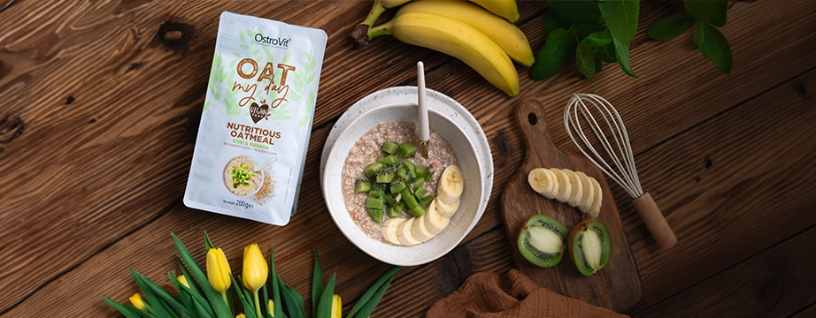 OstroVit Oat my day 200g Kiivi-banaan — Kiwi Banana — Powder view 2