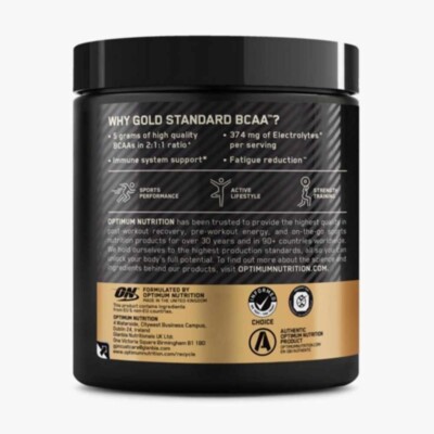 Optimum-nutrition Gold Standard BCAA 266g Maasika-kiivi — Powder view 3