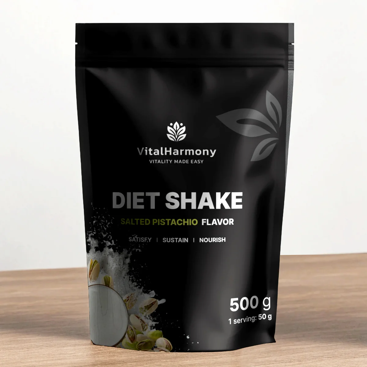 VitalHarmony Diet Shake 500g Soolatud pistaatsiapähkel