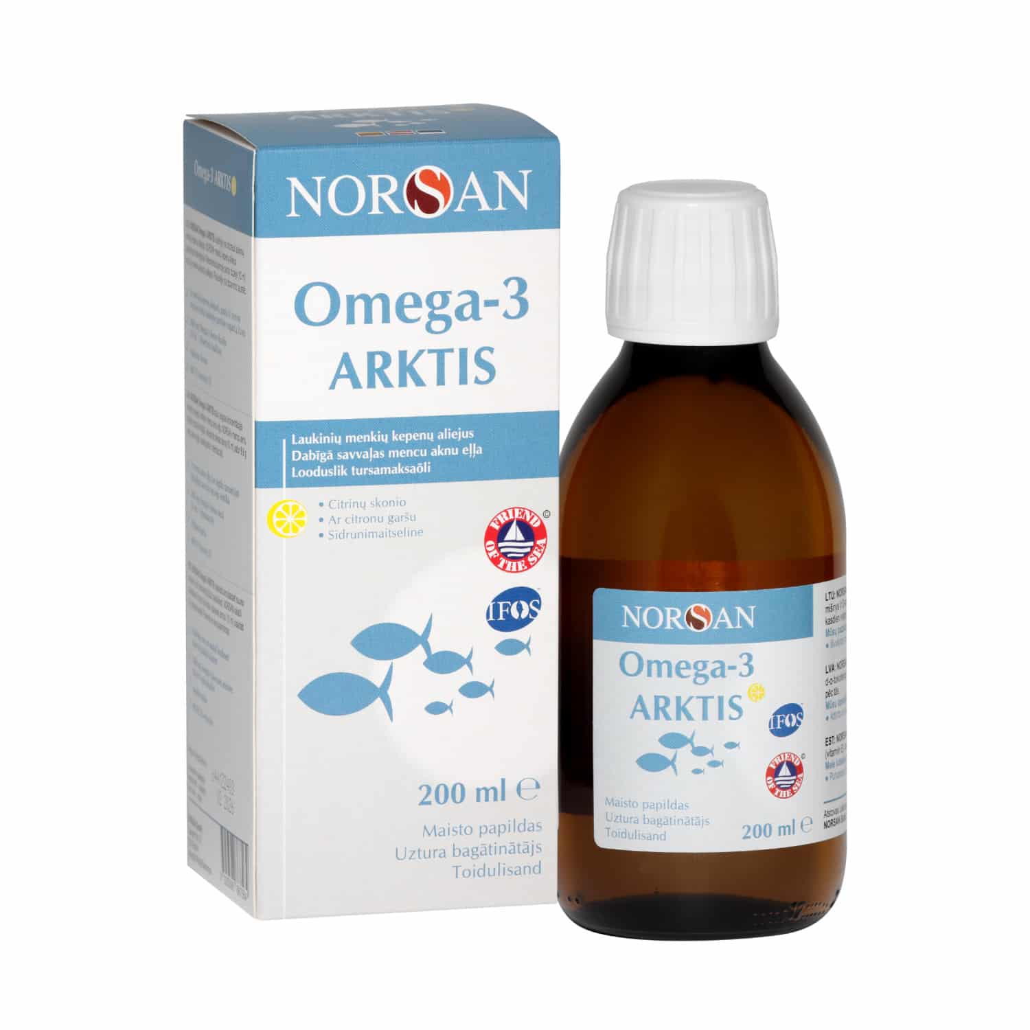 Omega-3 Arktis D-vitamiiniga, õli 3x200ml — Capsules view 2