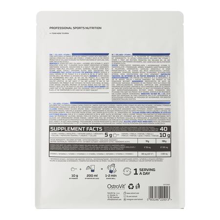 OstroVit Collagen + Vitamin C 400g Ananass — Pineapple — Powder view 2