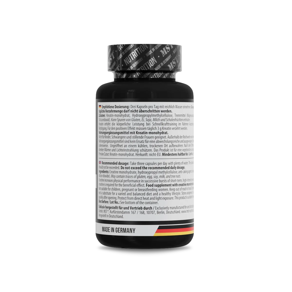 MST Creatine Monohydrate 3400mg 90caps — Capsules view 3