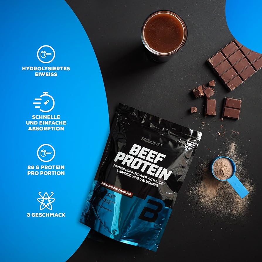 BIOTECHUSA Beef Protein 500g Vanilje-Kaneeli — Vanilla — Powder view 2
